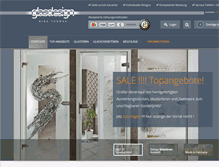 Tablet Screenshot of glastueren-shop.de